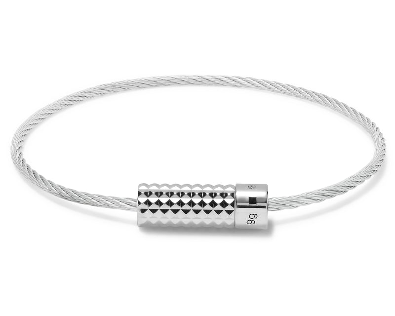 pyramid guilloche cable bracelet le 9g – le gramme