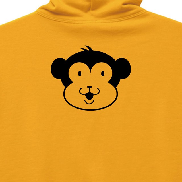 お猿さんロゴバックプリントスウェットパーカー レディース