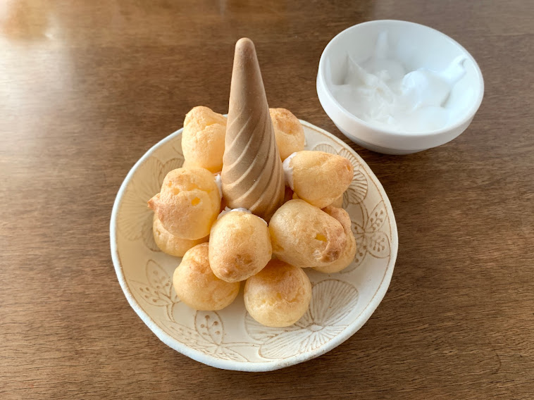 クリスマスケーキはこれに決まり！市販のプチシューで作る