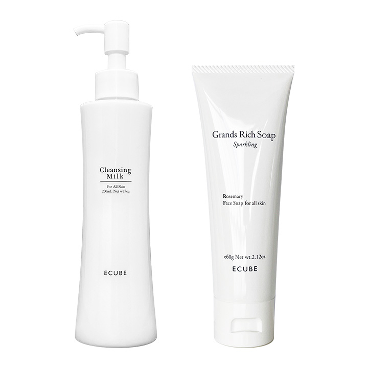 クレンジング・ミルク｜お得なセット｜ECUBE｜自然派化粧品イー