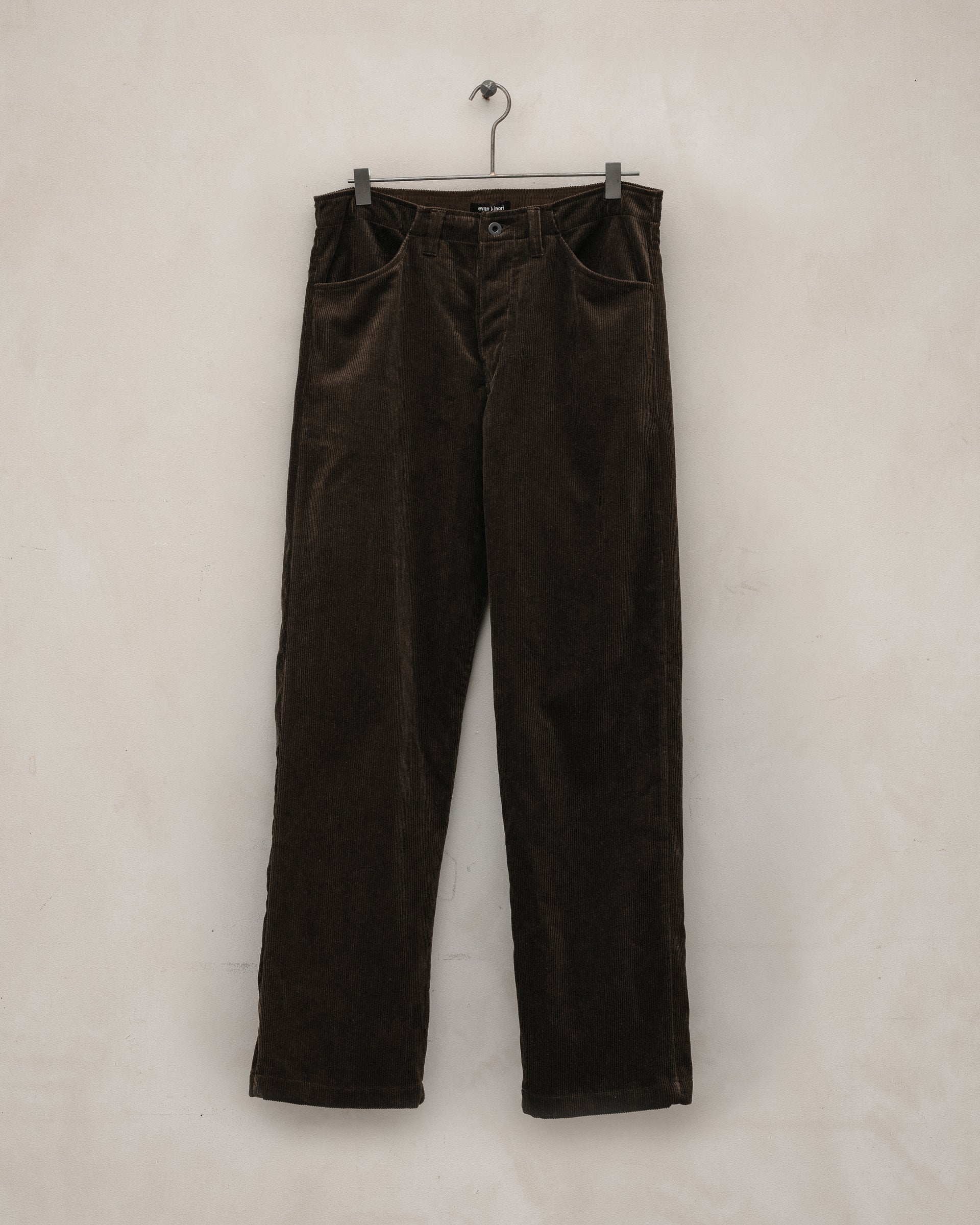 Four Pocket Pant - Sumi Ink Corduroy, Brown – evan kinori