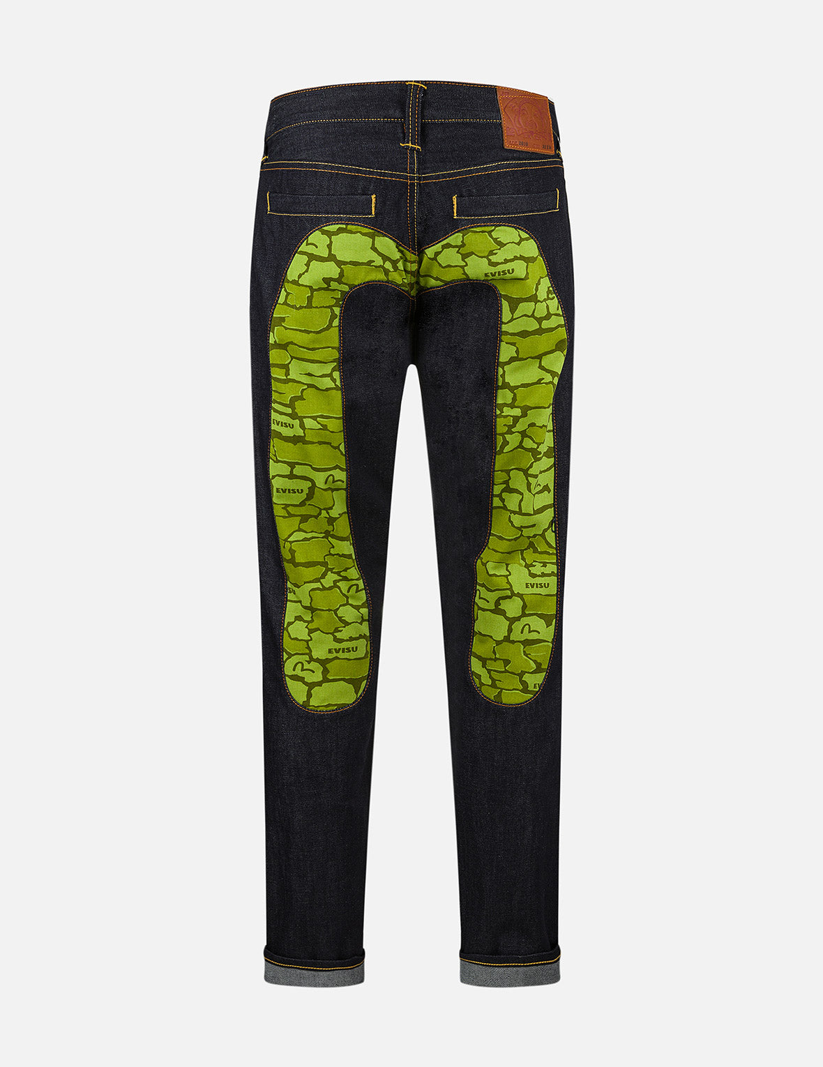 石垣迷彩インサート大黒スリムフィットジーンズ #2010 – EVISU