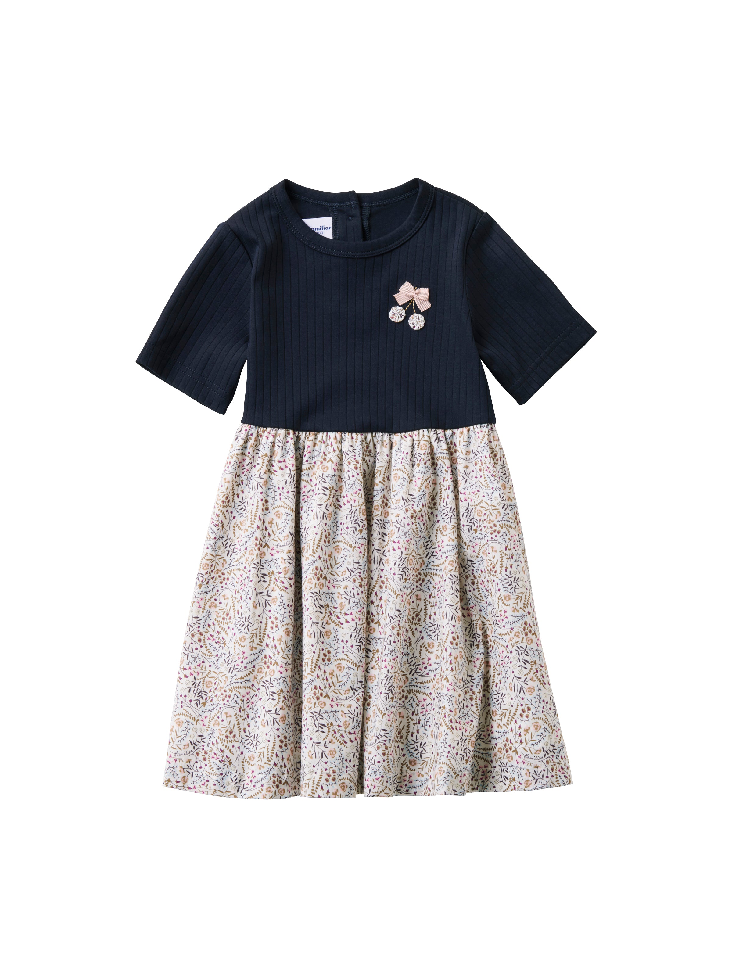 ショップ familiar ファミリア 可愛いリバティプリントワンピース 美品