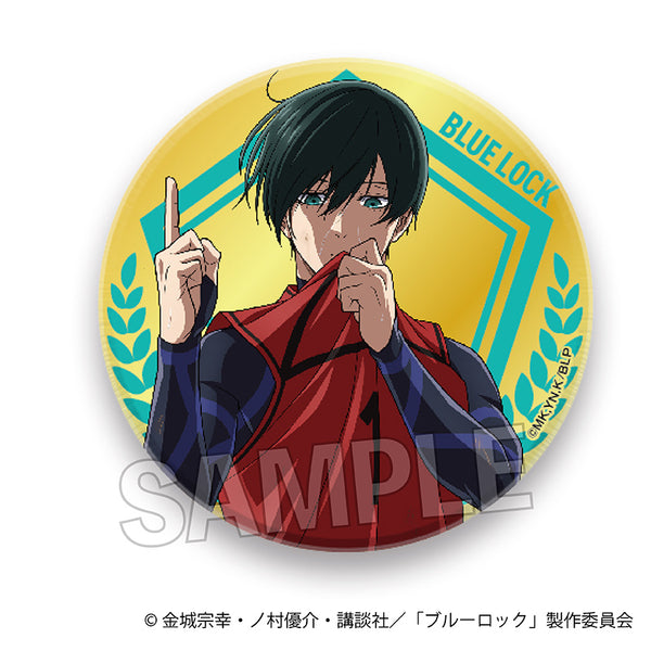 ブルーロック 缶バッジ パイロット グリッター 糸師凛 60個 ブルー