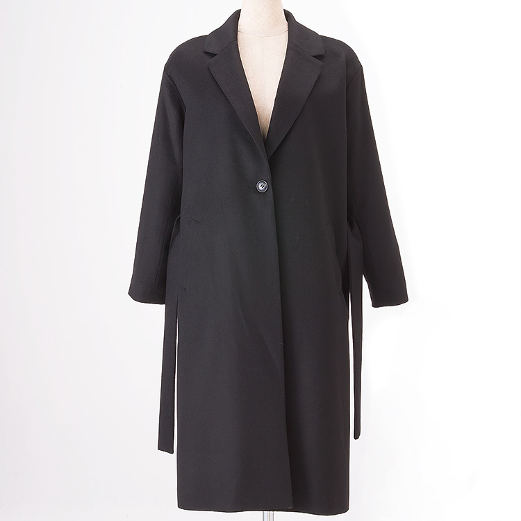 カシミヤ混チェスターコート ブラック S(S ブラック): ビジター表示