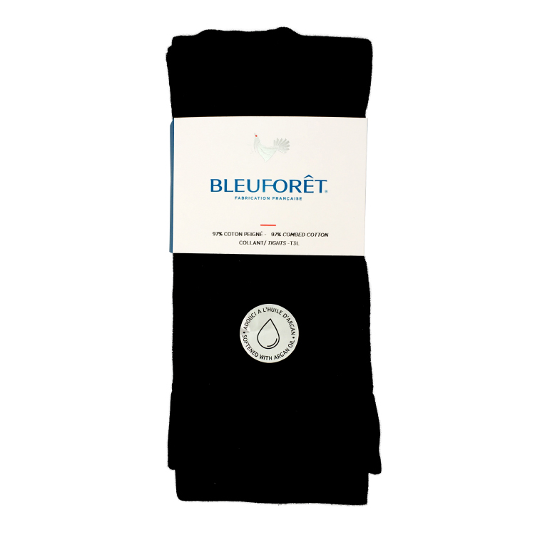 BLEU FORET】ブルーフォレ コットンタイツ AR5/Noir S(S AR5/Noir