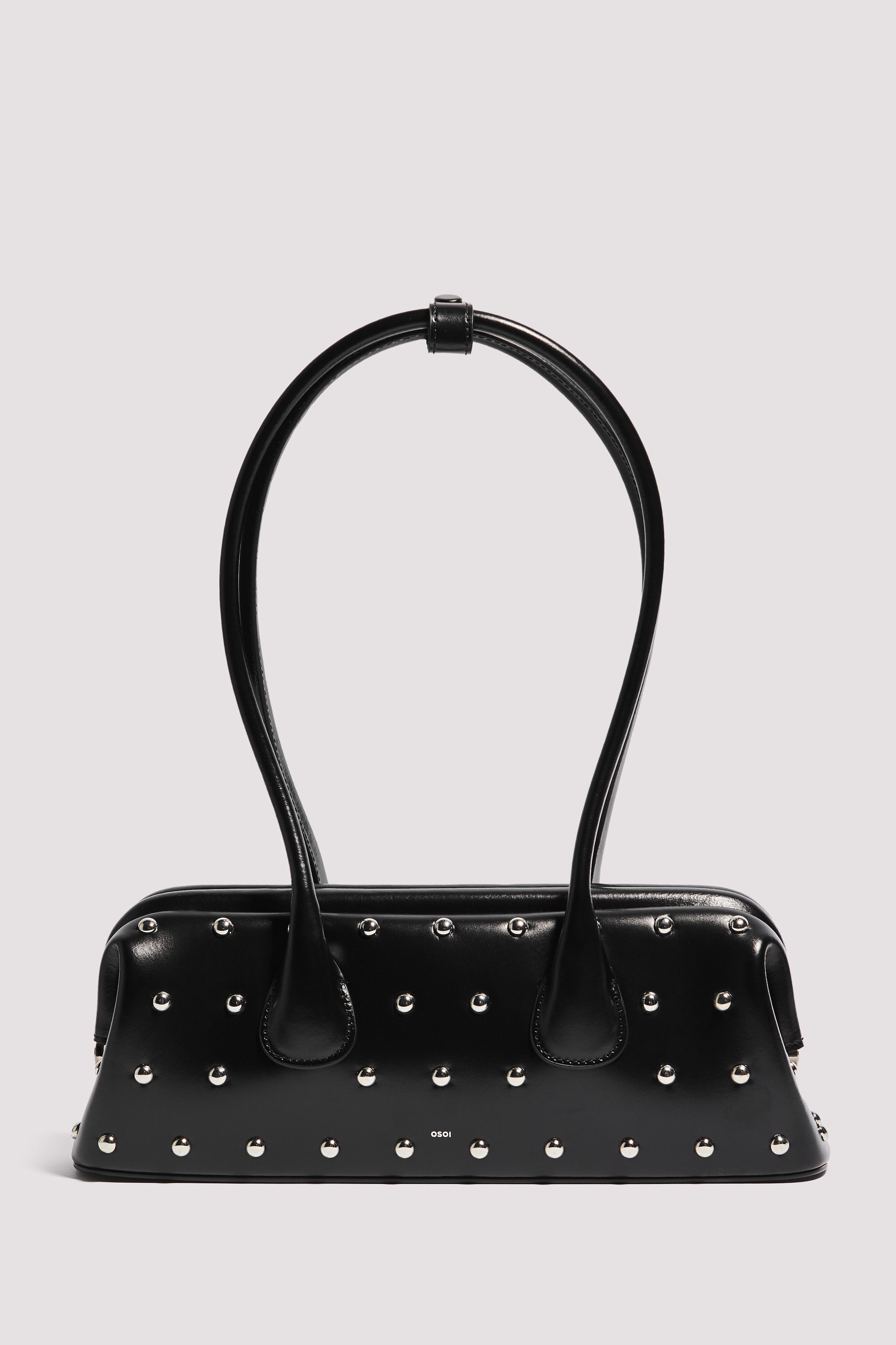 Osoi Black Boat Wide Mini Bag With Stud