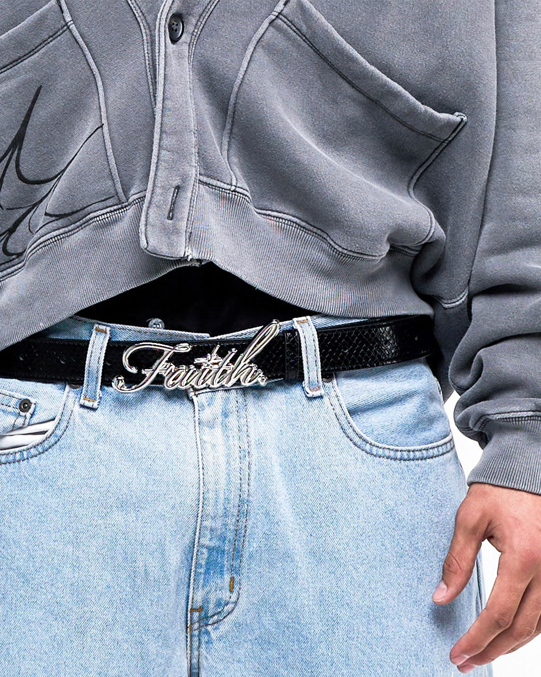 Chrome Faith Belt – FAITH BY LUIS