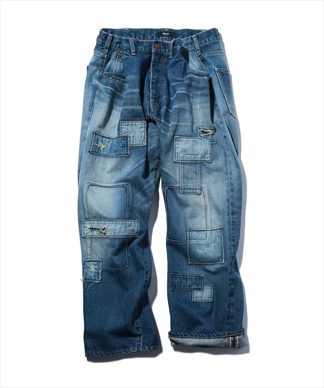 希少 美品 glamb グラム ワイド サルエルパンツ 重ね着 レイヤード