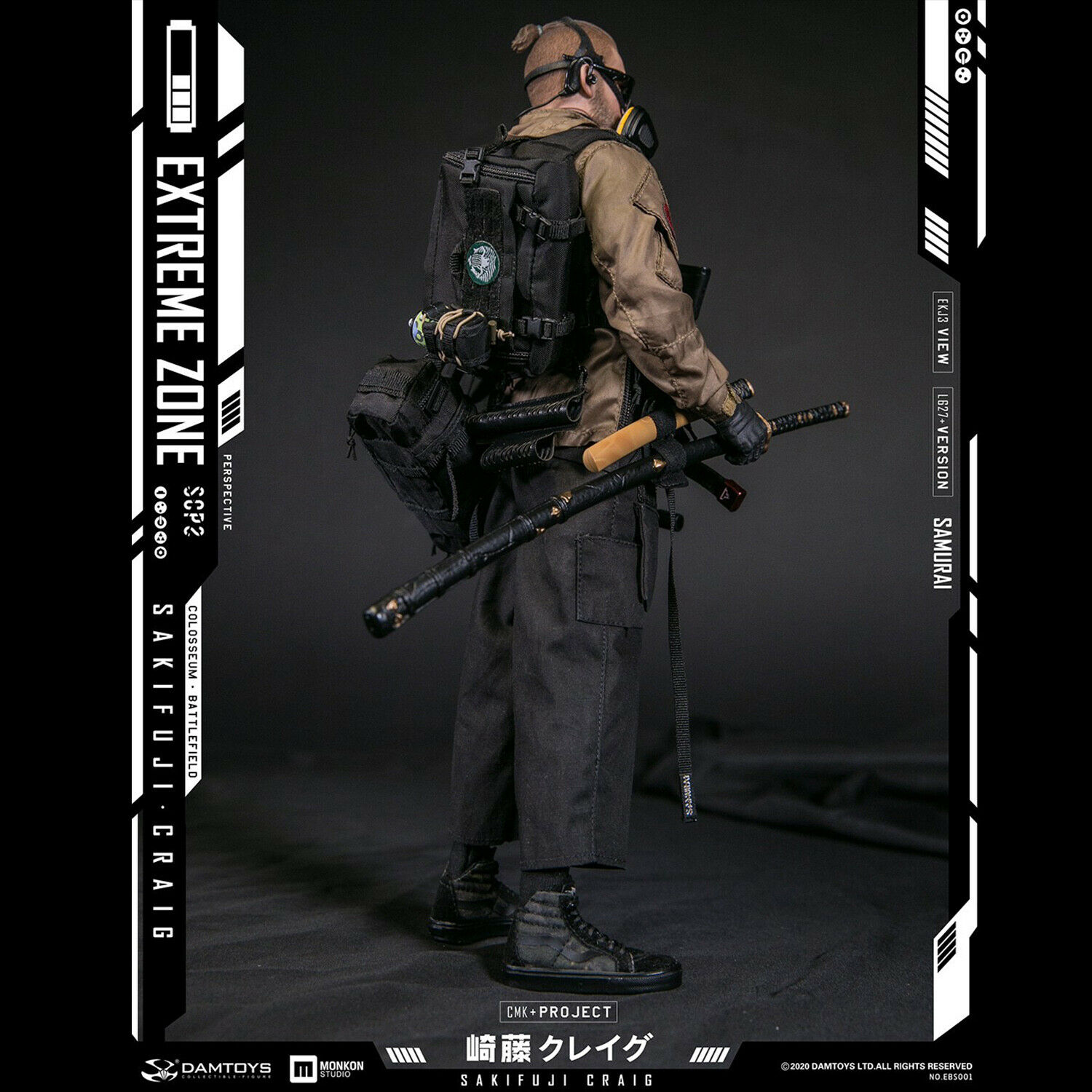 DAMTOYS EBS001 1/6 EXTREMEZONE Samurai SAKIFUJICRAIG · Fairway Hobbies