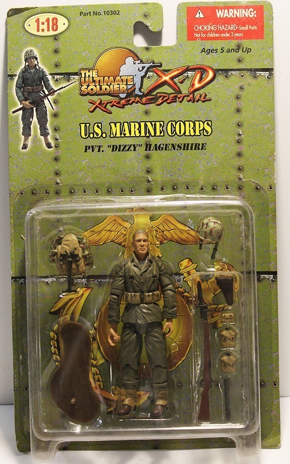 21st Ultimate Soldier XD 1:18 Figure WWII US MARINE CORPS PVT