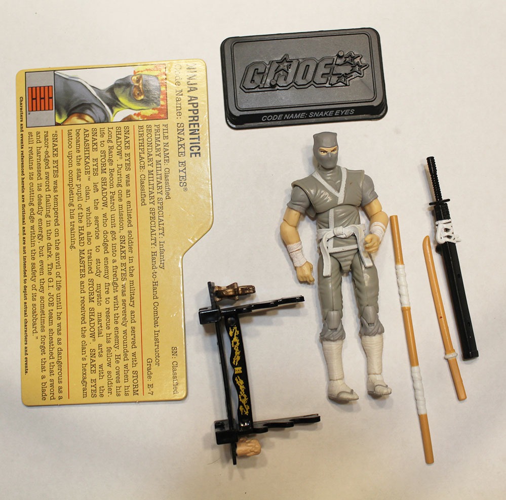 Gi Joe 25th Anniversary Snake Eyes Ninja Apprentice v38 Complete