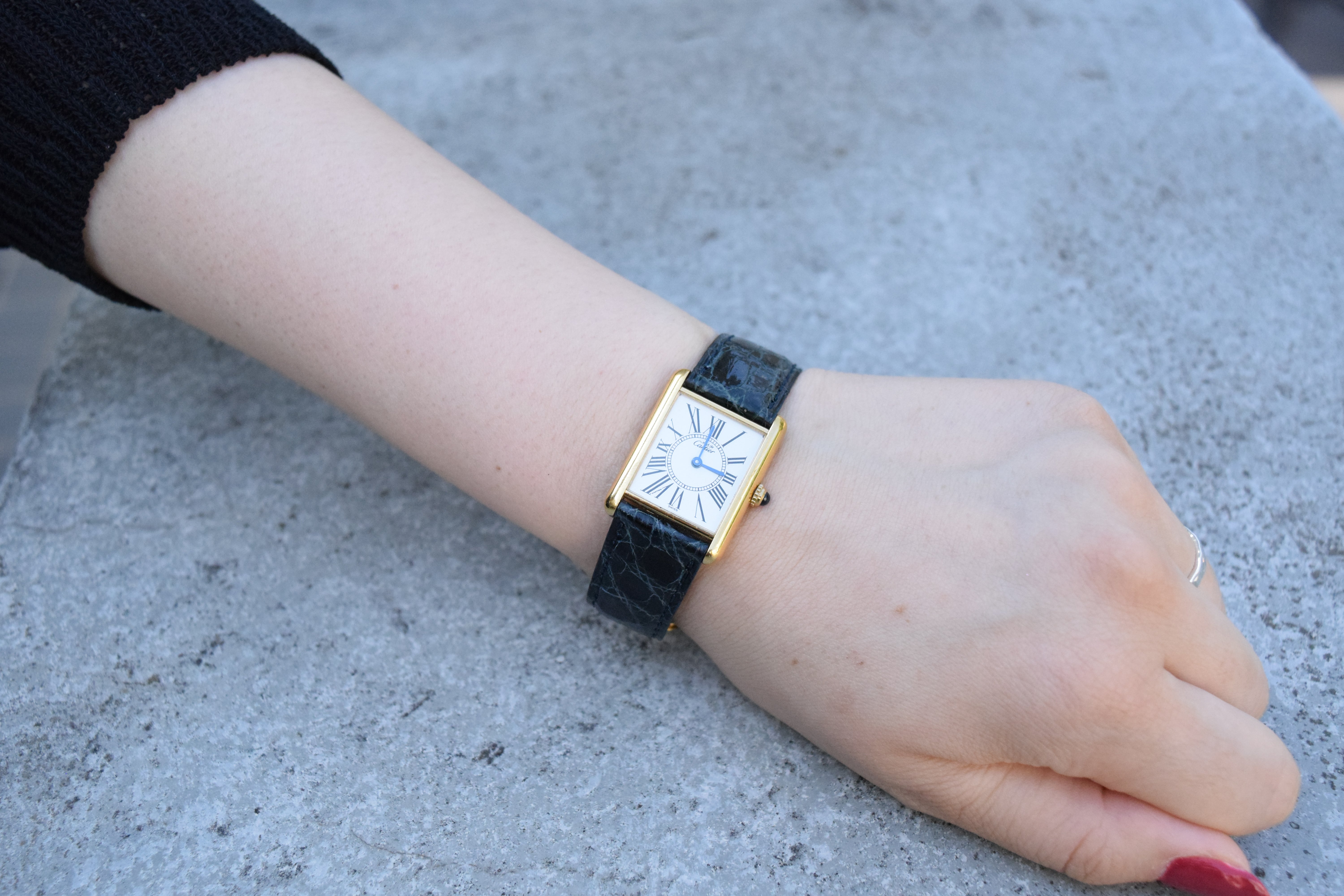 CARTIER カルティエ マストタンク LMサイズ オパラン クォーツ