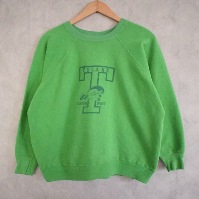 70年代 アメリカ製 ラグラン 緑 グリーン メイヨースプラス