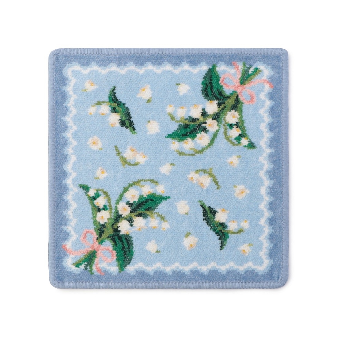 ピュールミュゲ ハンカチ(ペールブルー×ブルー): FEILER｜フェイラー