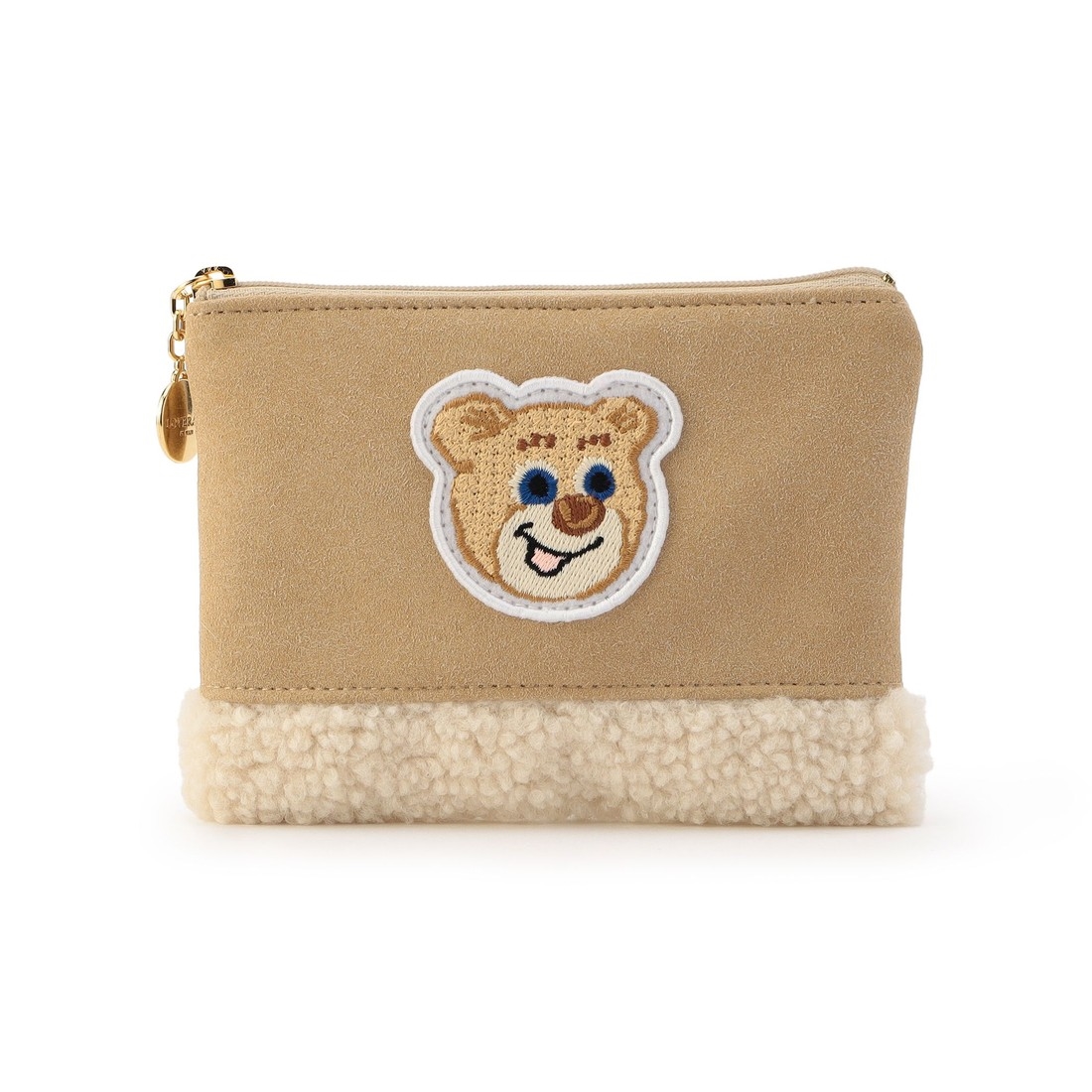 オールドテディ ワッペンボアポーチ L/OTE-257476(ベージュ): LOVERARY