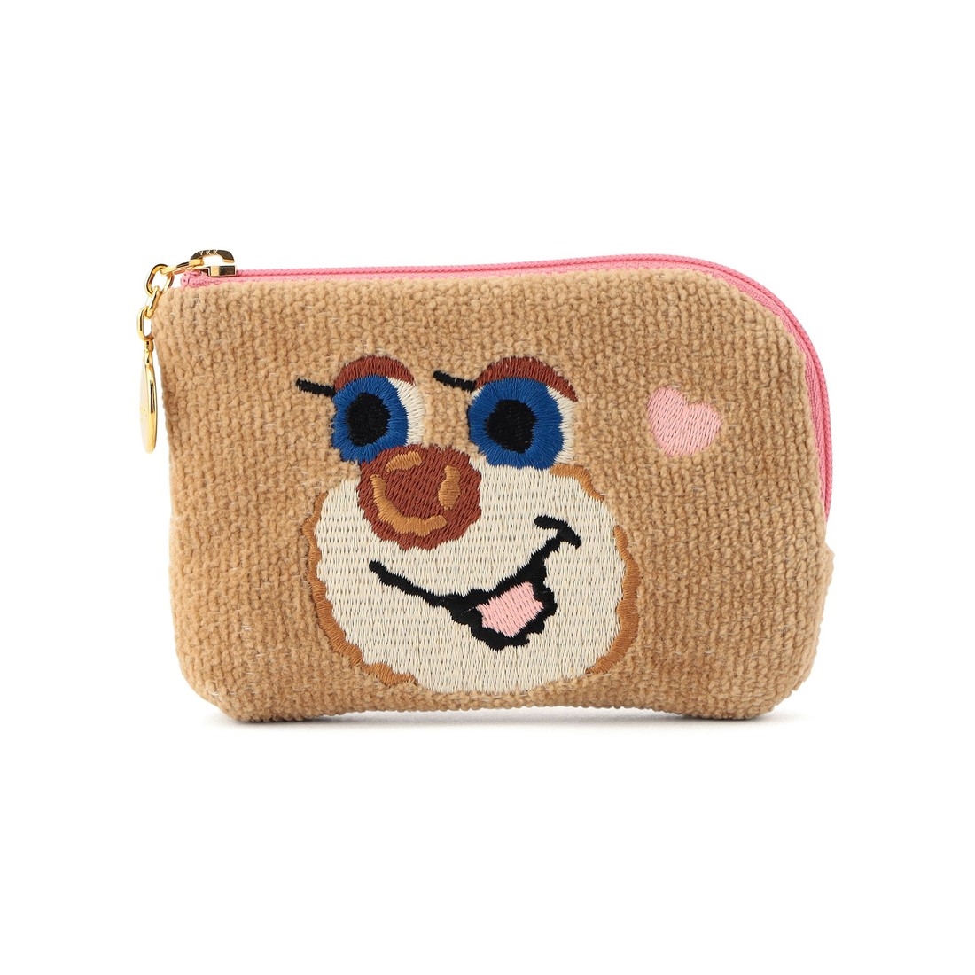 ドアップテディガール L字ポーチ L/DUG-243231(ベージュ): LOVERARY BY