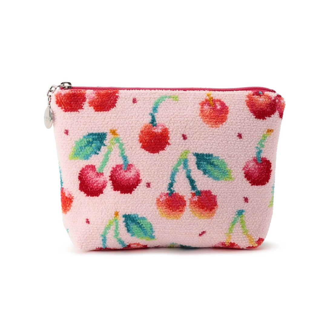 チェリードット 舟型ポーチM L/CRD-253047（WEB限定）(ペールピンク