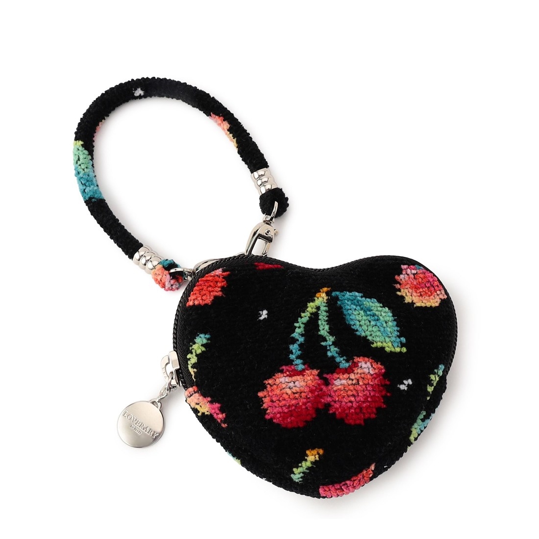 チェリードット ハート型ポーチ L/CRD-253048(ブラック): LOVERARY BY