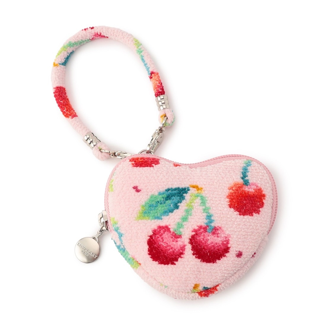 チェリードット ハート型ポーチ L/CRD-253048（WEB限定）(ペールピンク