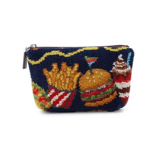 バーガーショップ 舟型ポーチ L/BUR-257125(ネイビー): LOVERARY BY