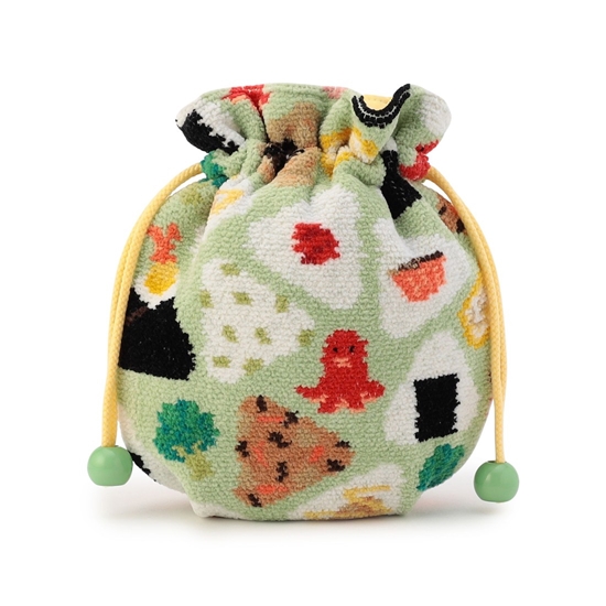 オムスビコロリン 巾着 L/OMK-257137(ペールグリーン): LOVERARY BY