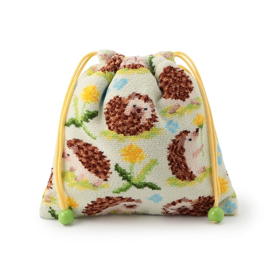 チクチクハリネズミ 巾着 L/CCH-233024(ペールグリーン): LOVERARY BY