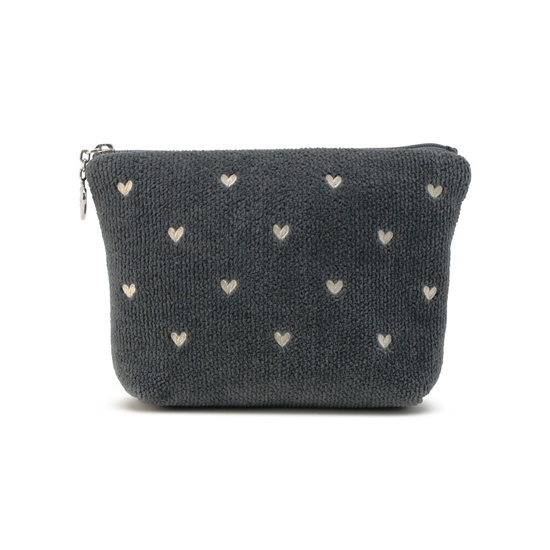 ラブラリーハート 舟型ポーチM L/LRH-257147(グレー): LOVERARY BY