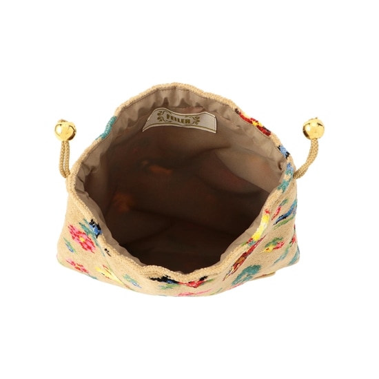 ハイジ 巾着 HE-166021（銀座・WEB限定）(ベージュ): FEILER