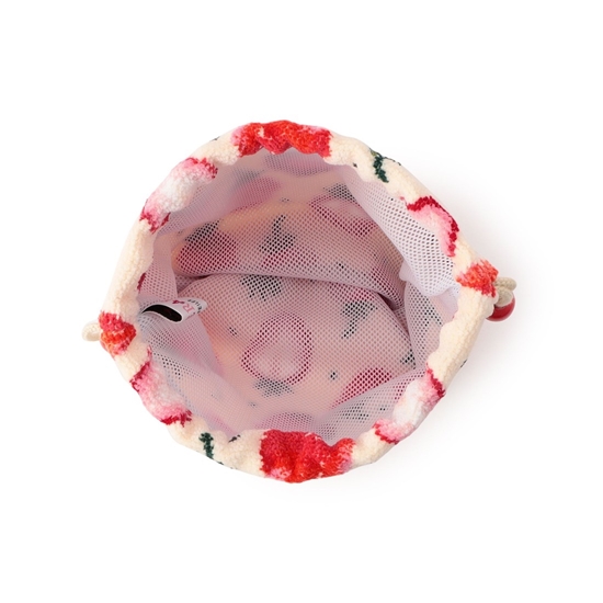 ストロベリードット 巾着 L/STD-253014(アイボリー): LOVERARY BY