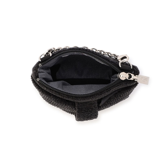 メニーリボンズ リボンポーチ L/MYR-257474(チャコールグレー