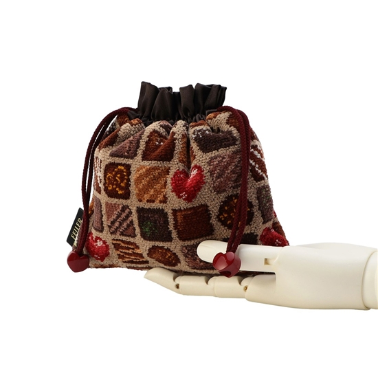 コフレドゥショコラ 巾着 FDC-257061(ベージュ): FEILER｜フェイラー