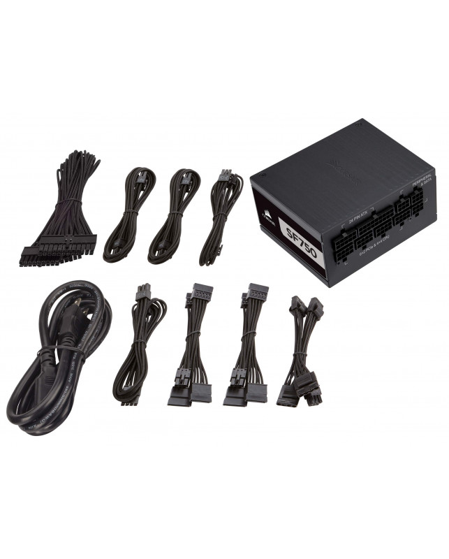 Corsair SF Series SF750 — 80 PLUS® Platinum認證的750瓦高性能SFX PSU