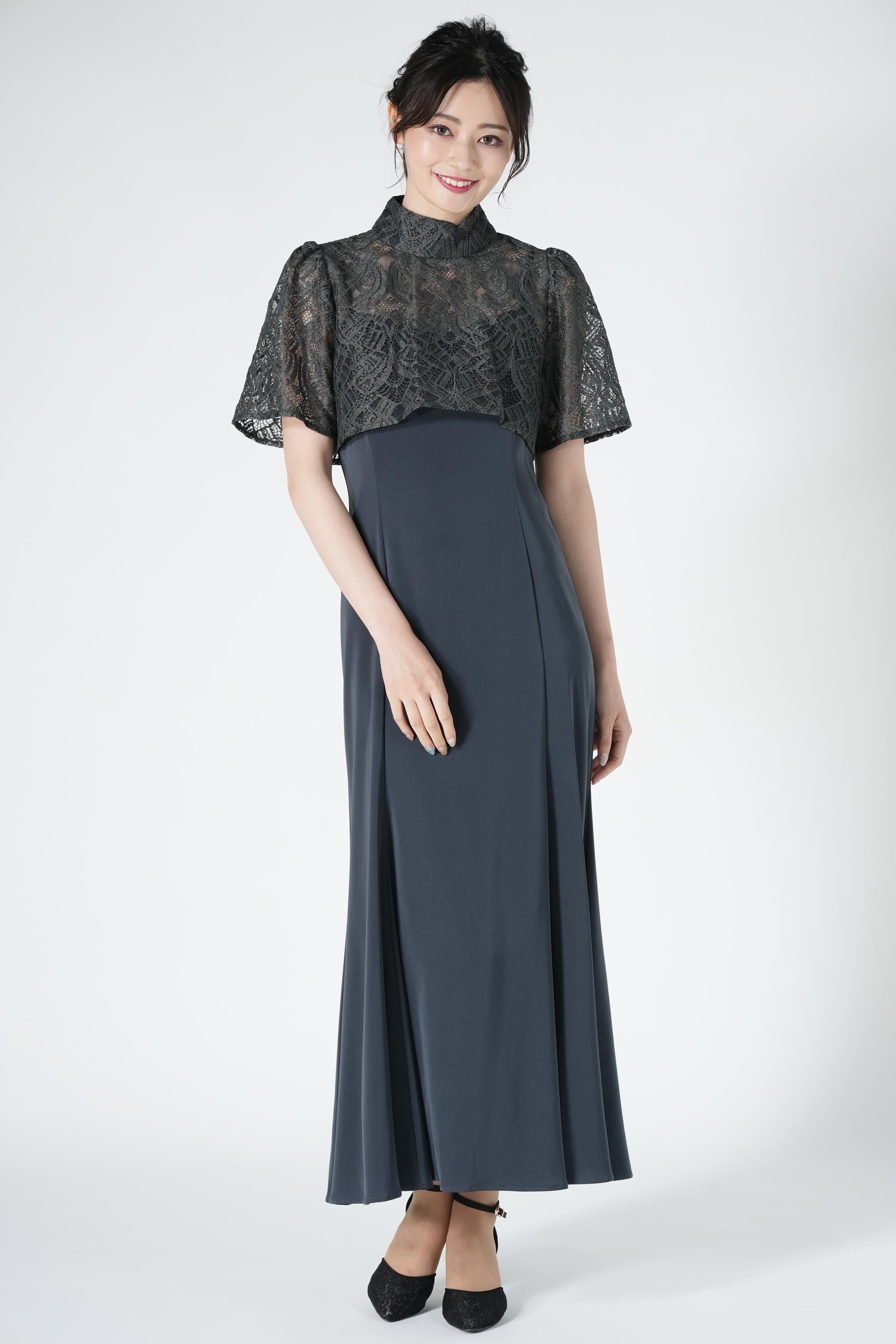 etoll. オーバーボレロ&アッシュネイビードレス (S) をレンタル - 結婚