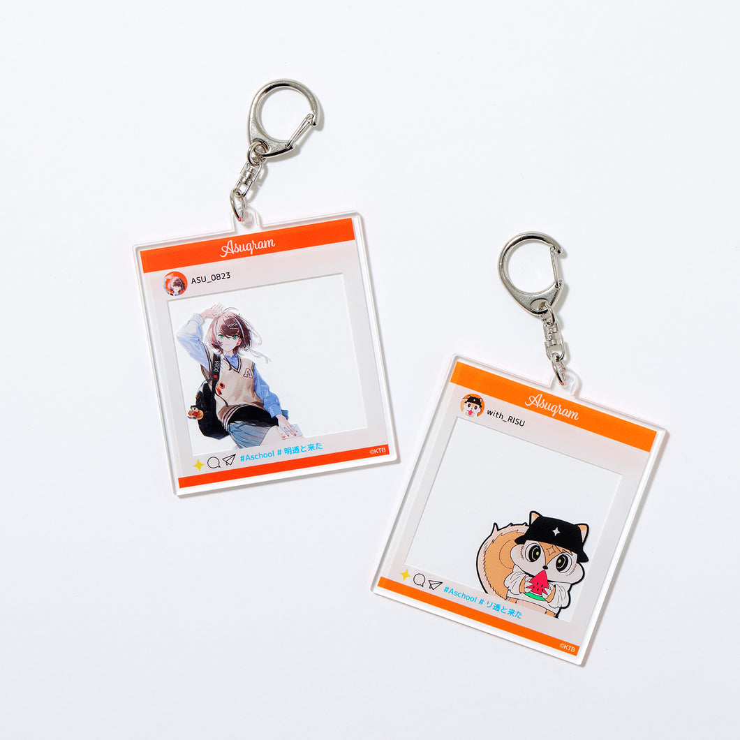 明透】SNS風キーホルダーセット ASCHOOL! ver.（全2種）／2nd ONE-MAN