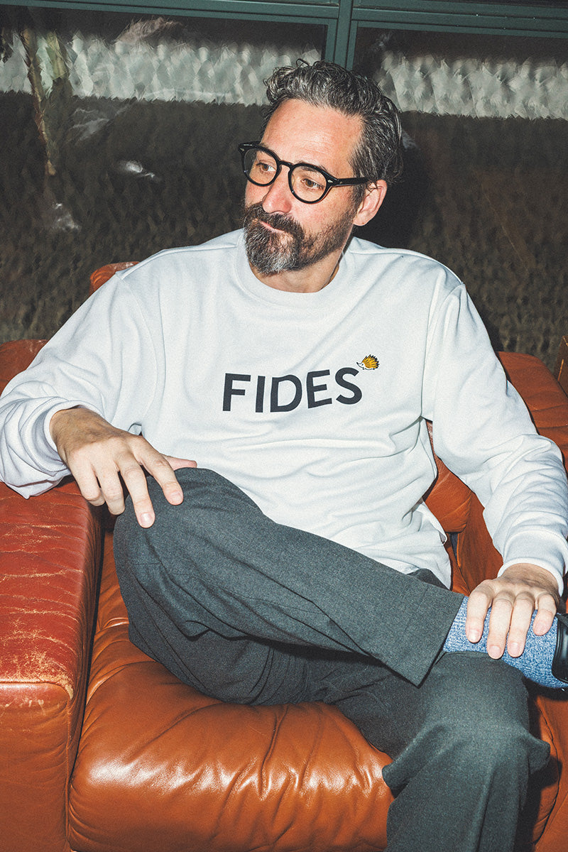 FIDES × CLUBHAUS LOGO CREW NECK
