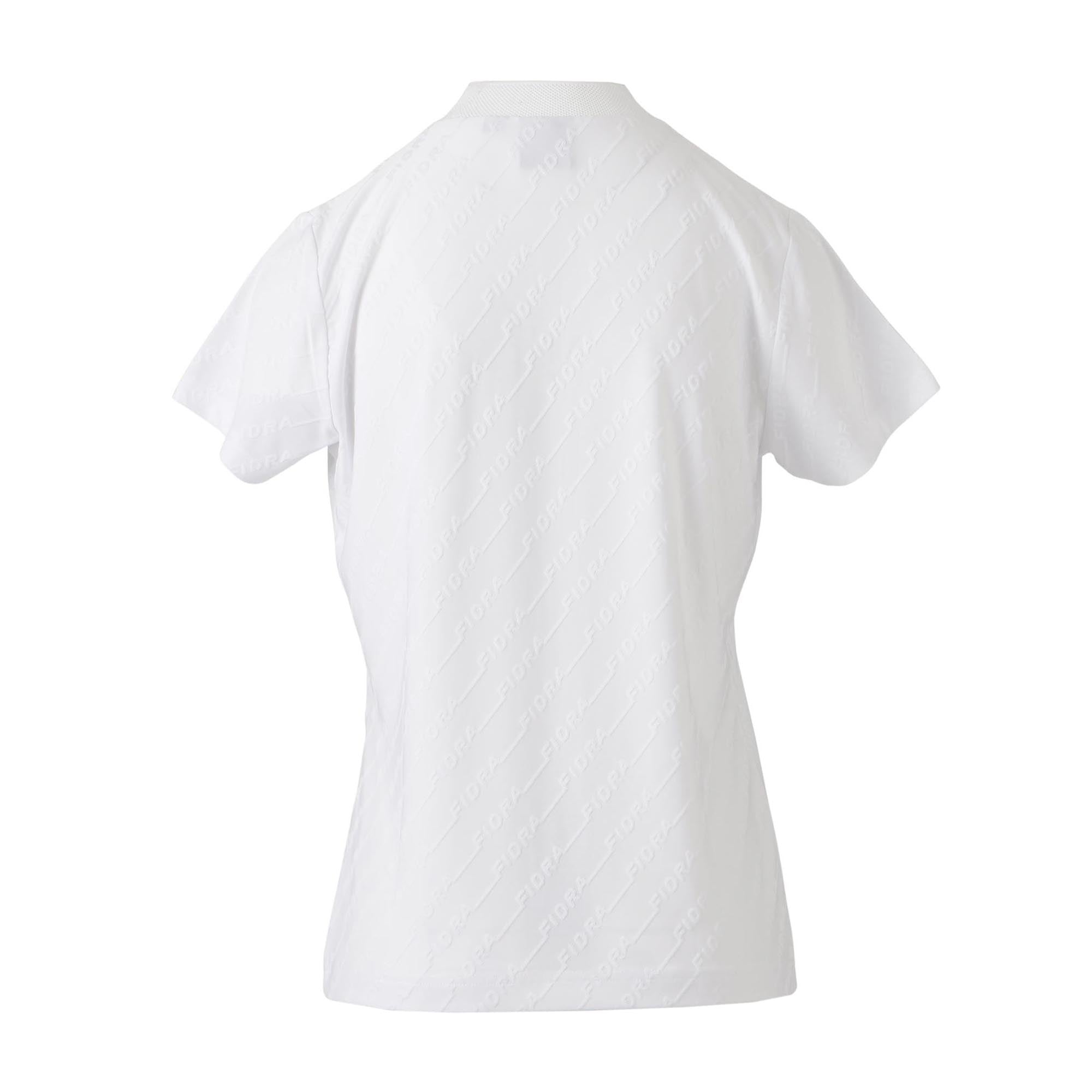 ジャガードモックネックシャツ【ウィメンズ】ホワイト – FIDRA