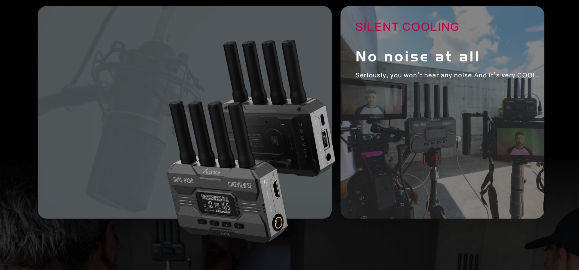 Accsoon WIT04-SE-RX 高品質映像&音声ワイヤレス伝送システム