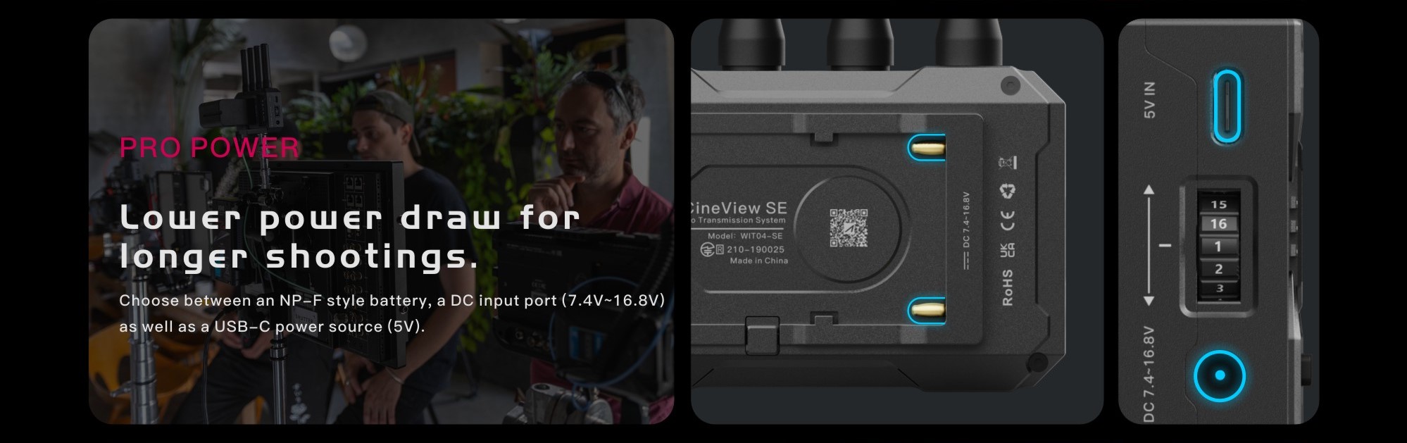 Accsoon WIT04-SE-RX 高品質映像&音声ワイヤレス伝送システム