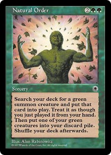 自然の秩序/Natural Order》[POR] 緑R | 日本最大級 MTG通販サイト