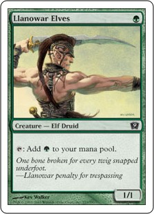 ハロー・Foil】(039)□ボーダーレス□《ラノワールのエルフ/Llanowar