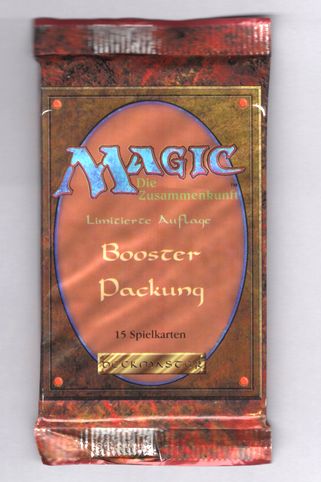 MTG リバイズド 3ED ドイツ語黒枠 未開封ブースターパック 1パック EN