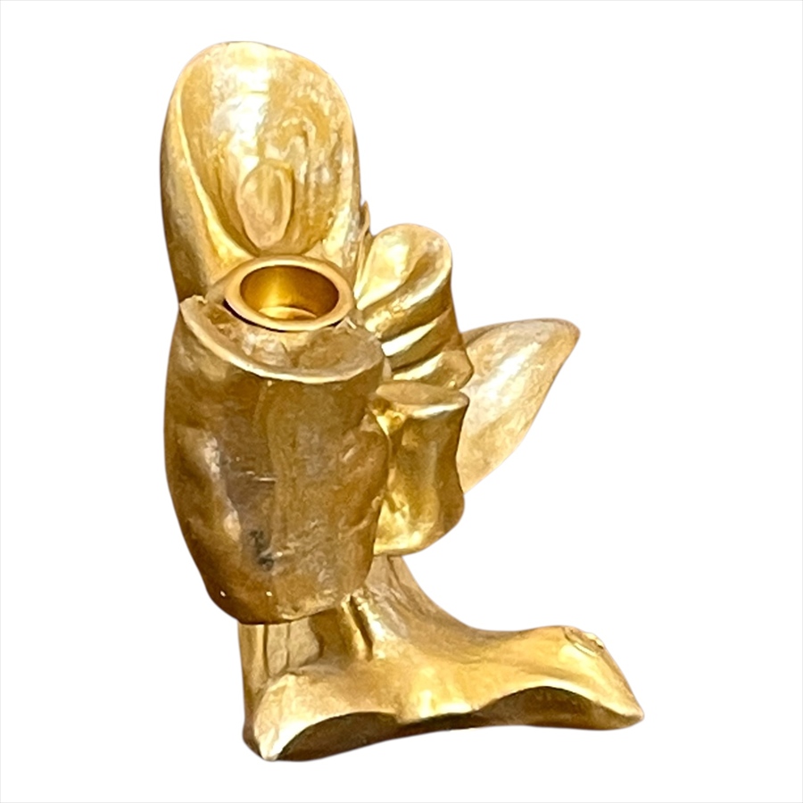 ゴールドリボンモチーフ クリスマス キャンドルスタンド