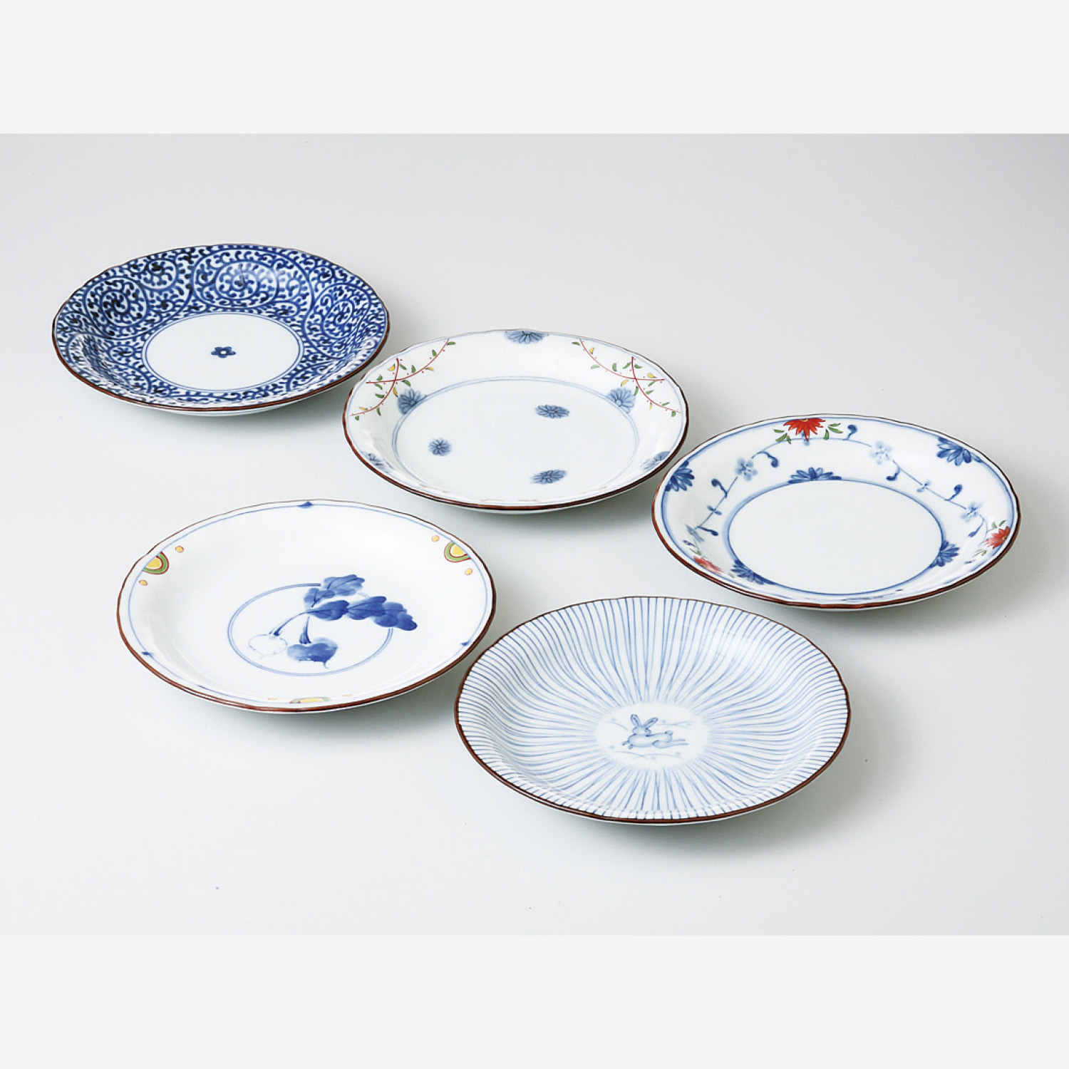 Price Gift｜染錦絵変り 和皿揃｜西海陶器 | SAIKAI B-SHOP｜西海陶器