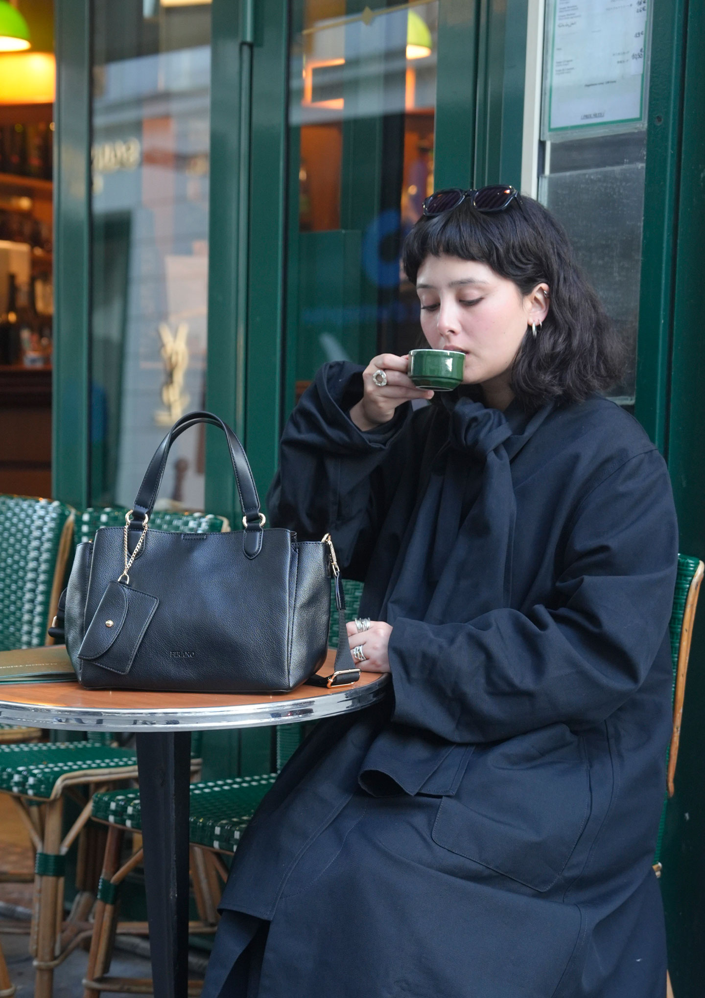 トラディショナルカラーハンドバッグ(パスケース付き)/403071