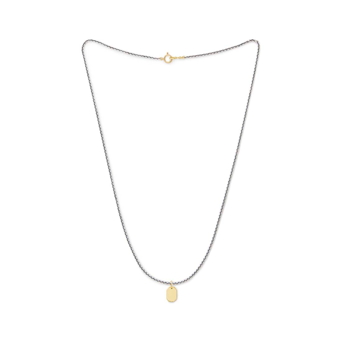 Anchor Chain Crystal Charm Necklace