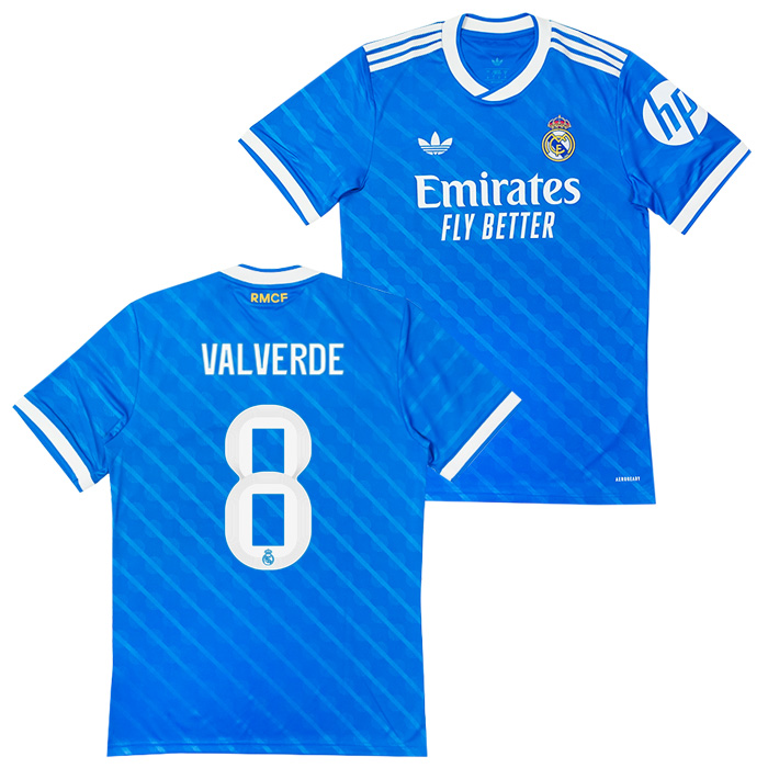 レアルマドリード 25-26 サード 半袖 ユニフォーム No.8 バルベルデ
