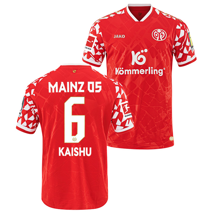 マインツ 25-26 ホーム 半袖 ユニフォーム No.6 佐野海舟