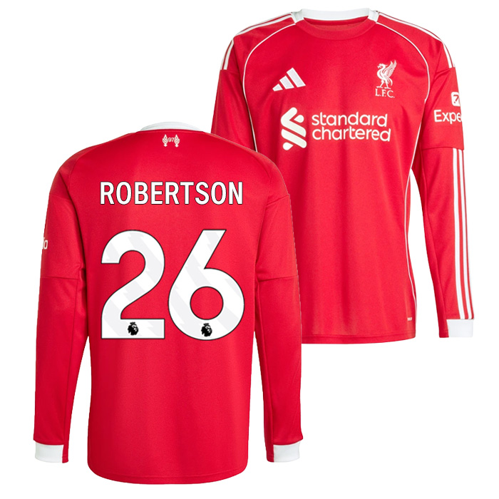 リバプール 25-26 ホーム 長袖 ユニフォーム No.26 ロバートソン