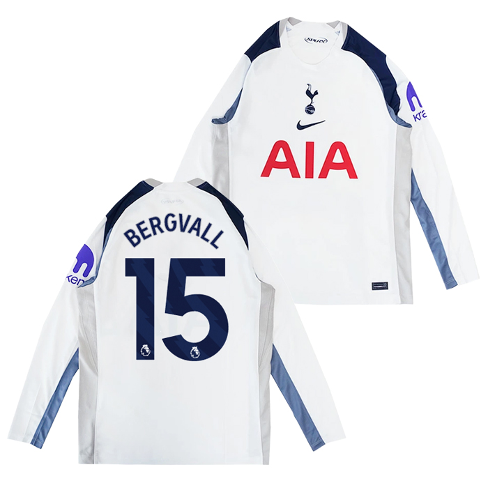 トッテナム 25-26 ホーム 長袖 ユニフォーム No.15 ベリヴァル【NIKE